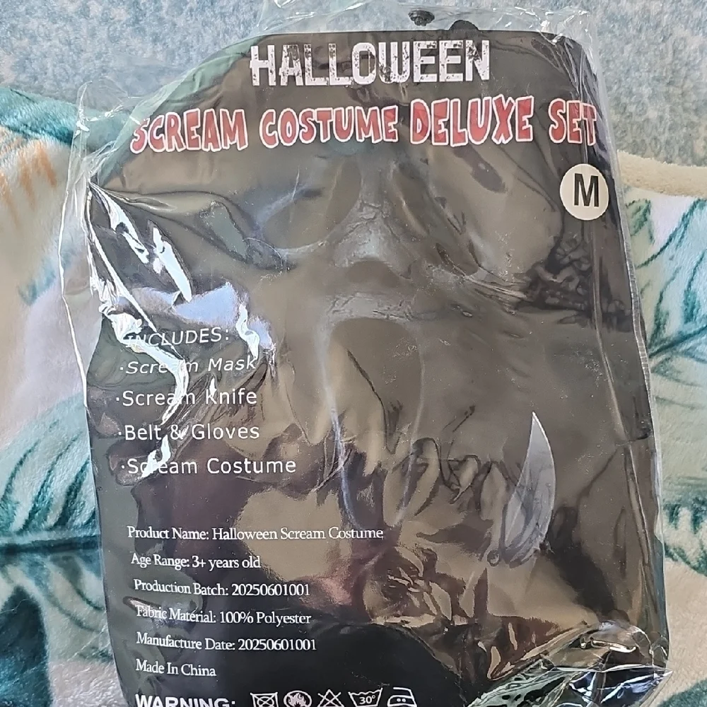 Halloween Scream Costume Deluxe Set - Black